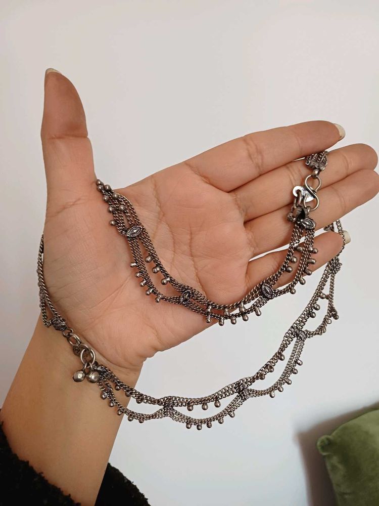 German Silver-toned Anklet