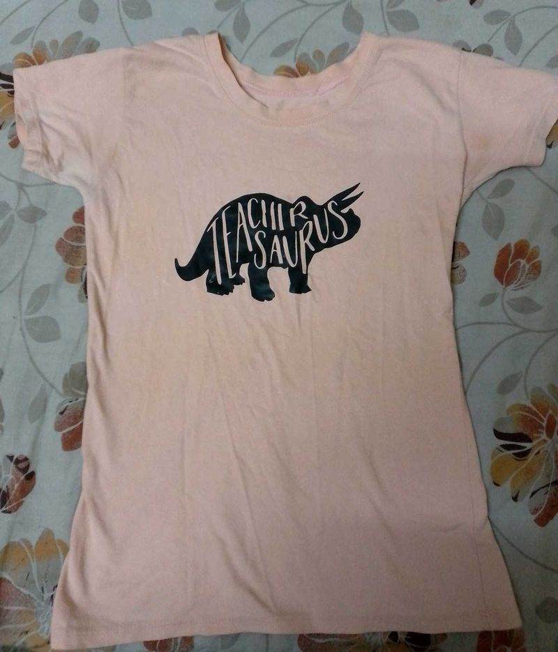 Peach Graphic Tee