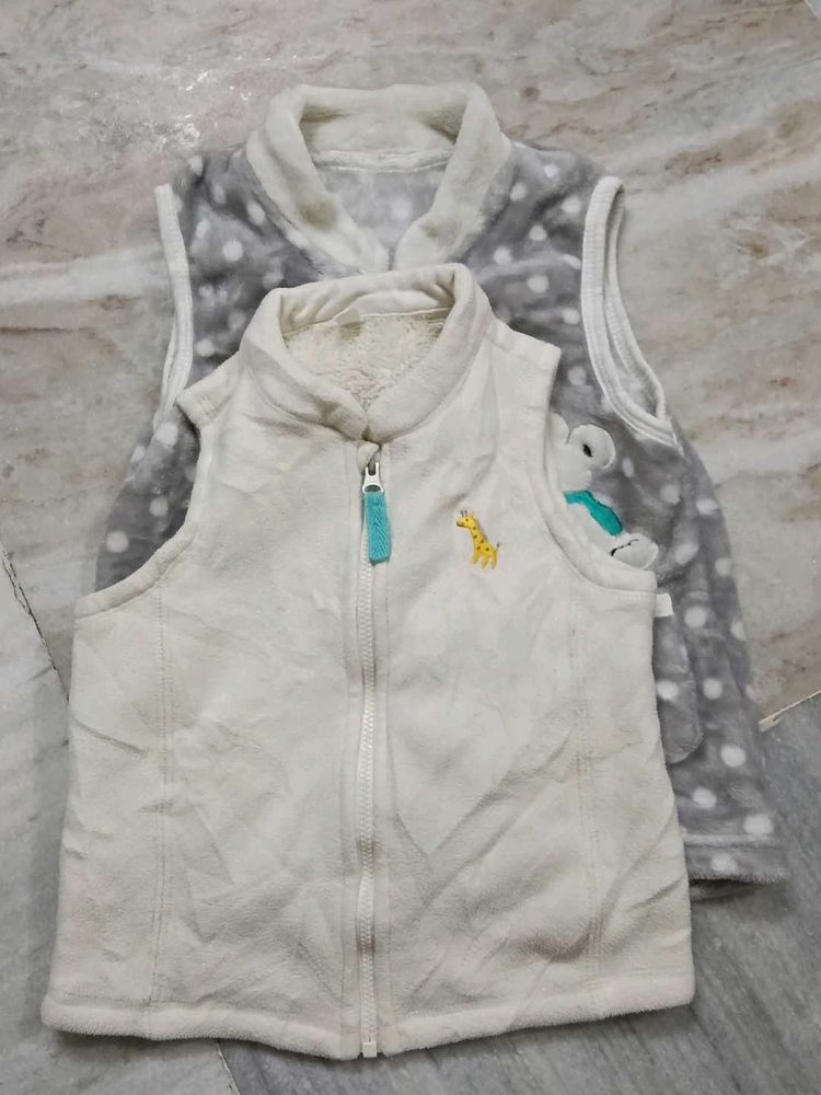 2 Fleece Vest Set for Kids