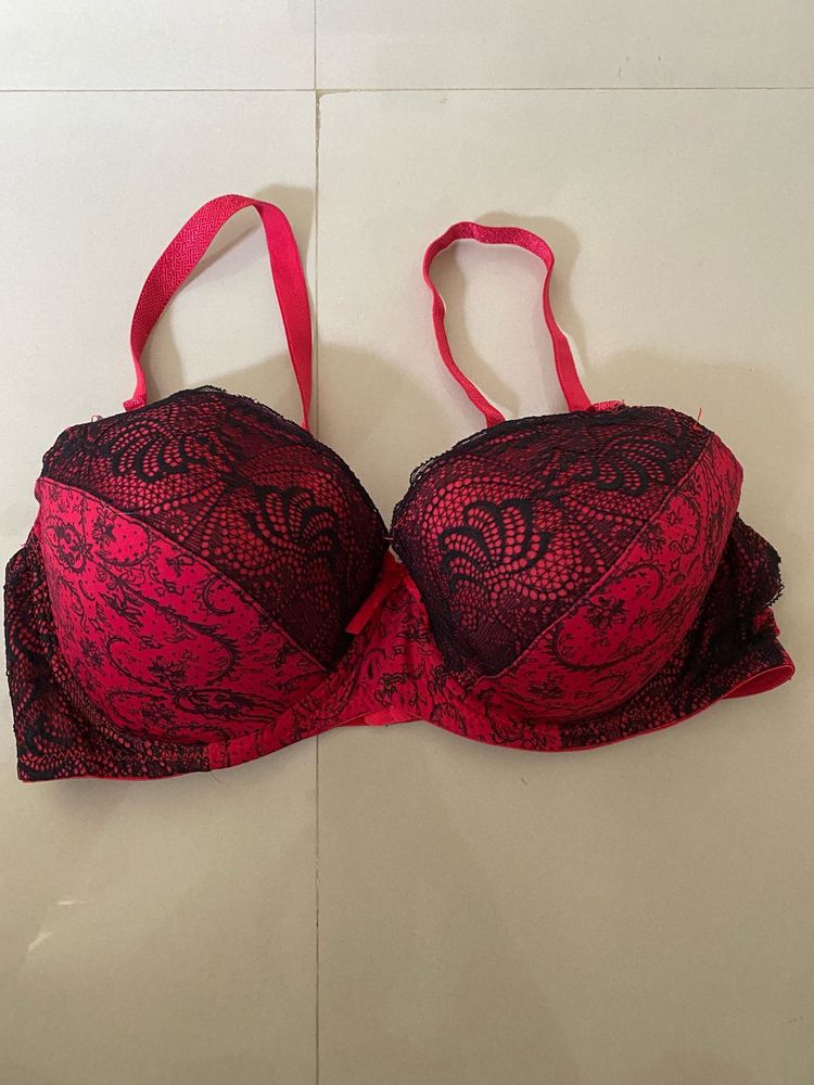 Lace Trim Push-Up Bra