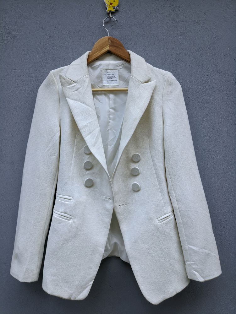 White Formal Blazer