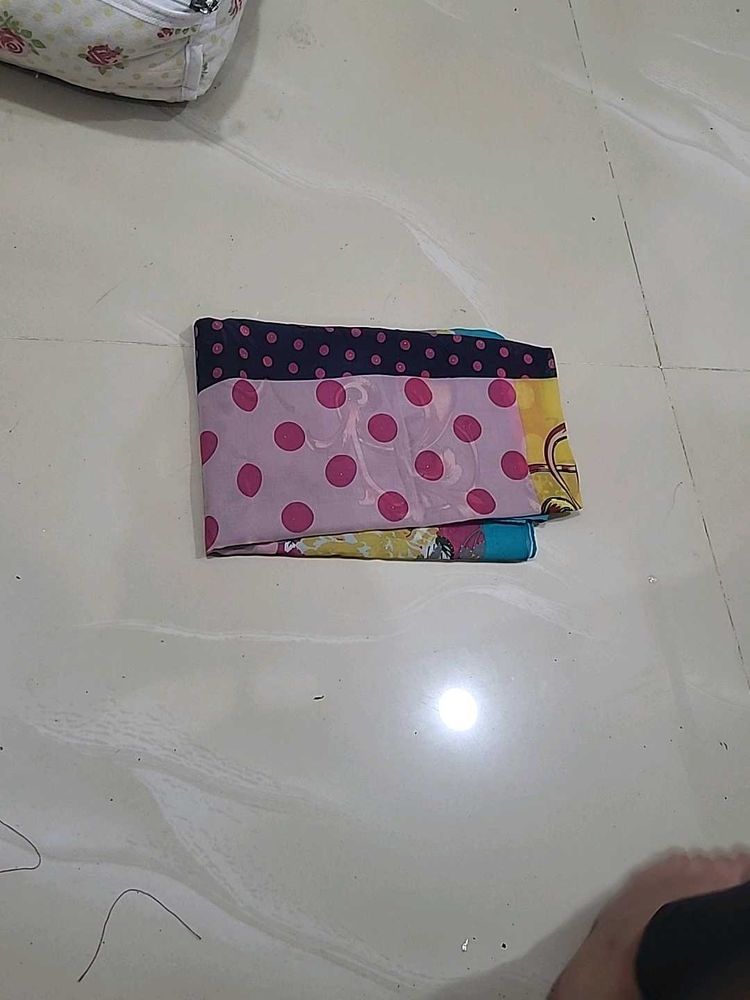 Vibrant Polka Dot Saree