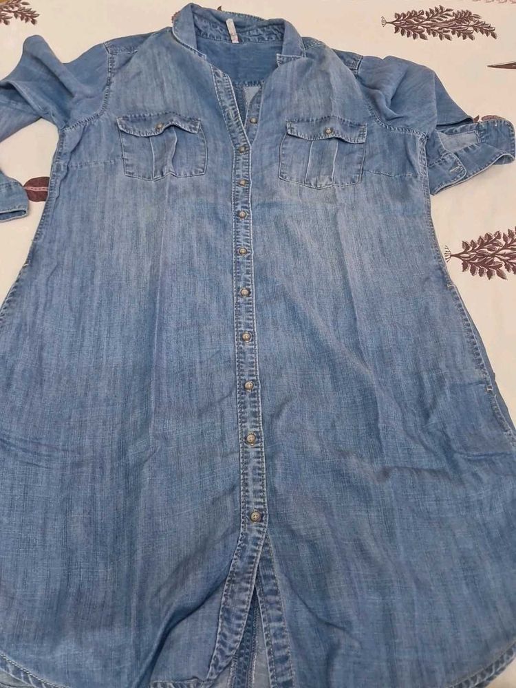 Denim Shirt Dress