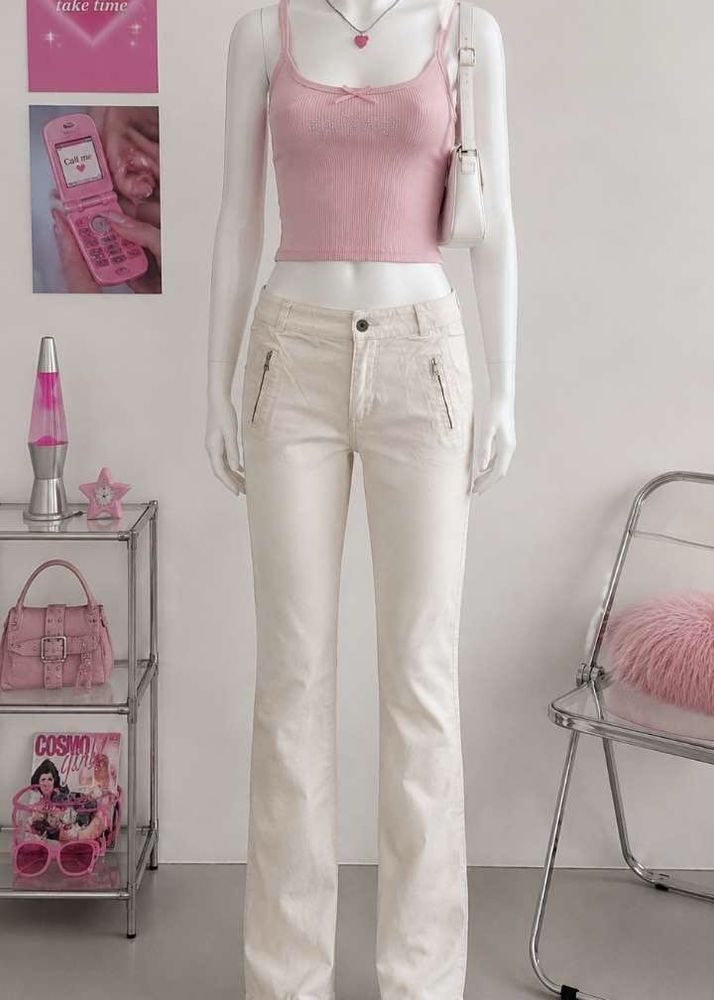 White Jeans Y2K Style