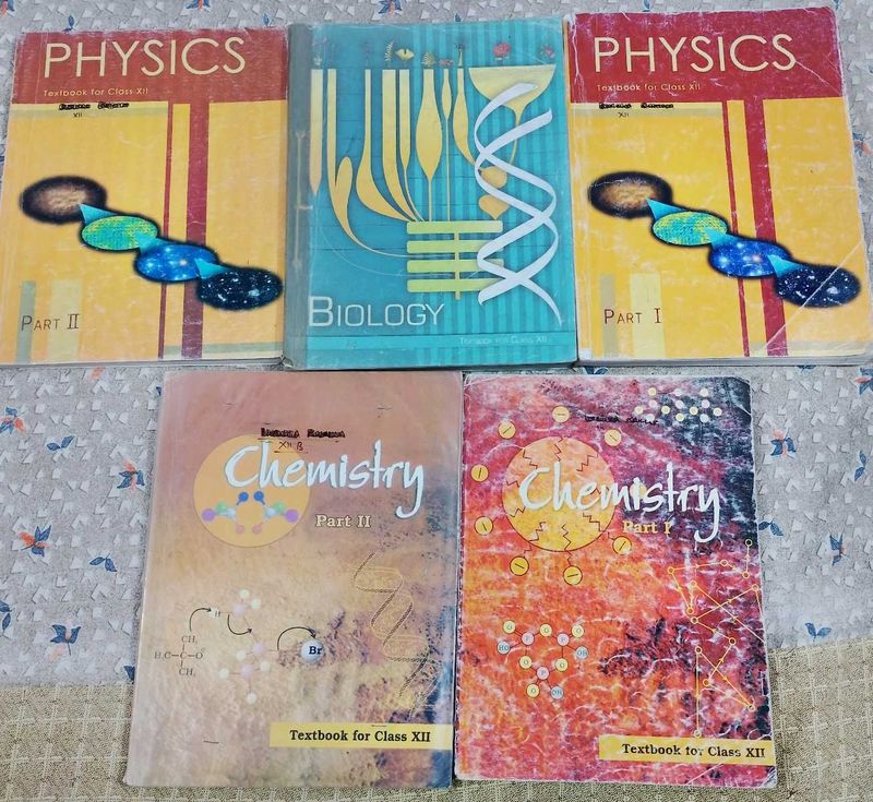 Class XII NCERT Physics, Chemistry, Biology books