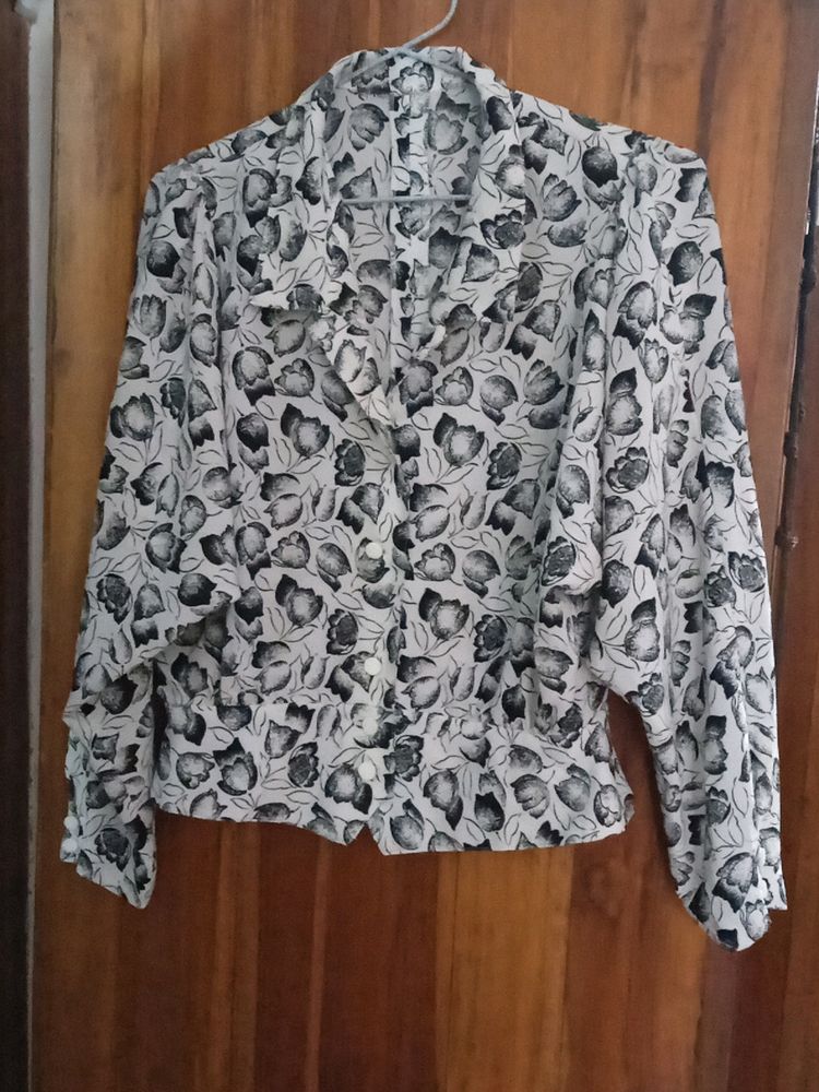 Vintage Floral Blouse