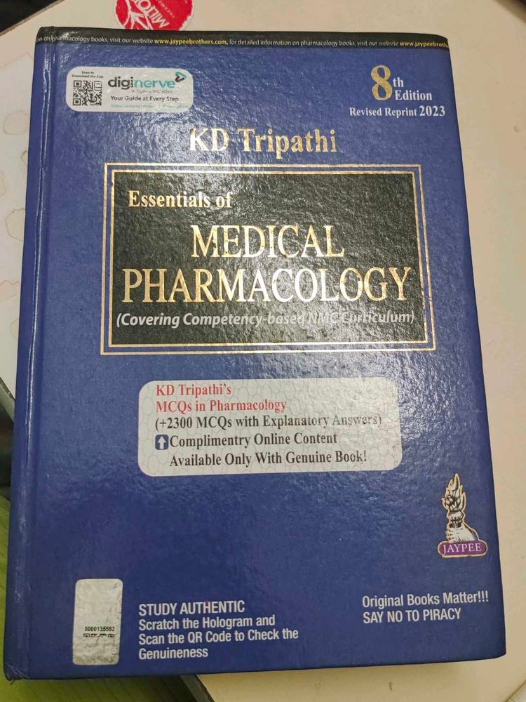Essentials of Medical Pharmacology by KD Tripathi