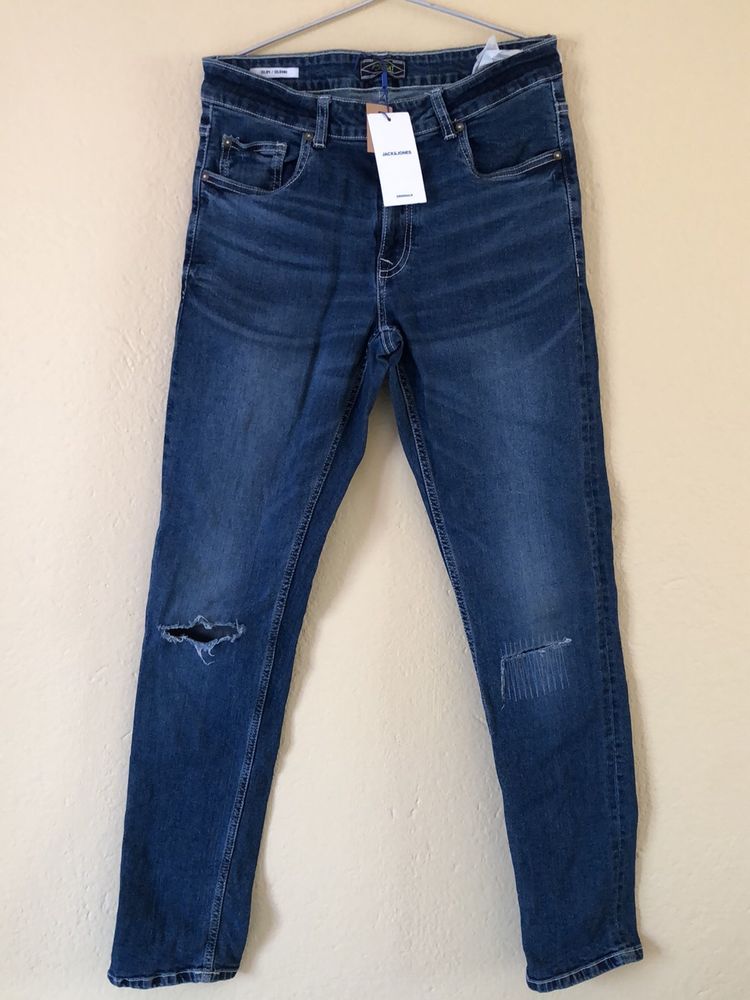 Jack&amp;Jones Slim Fit Distressed Jeans For Men
