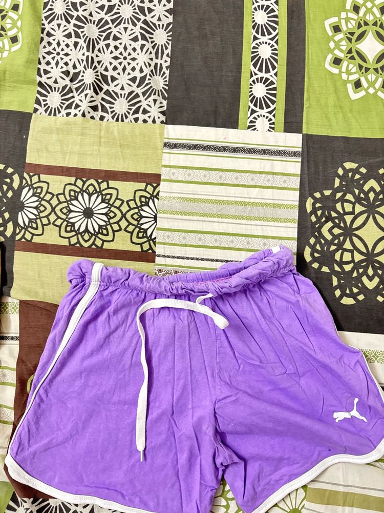 Puma Purple Athletic Shorts