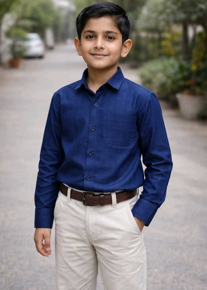 Boys Blue Formal Shirt
