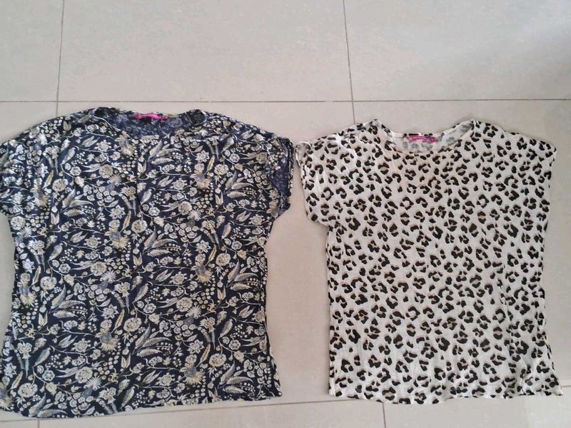 Maysixty - Two Tops: Floral &amp; Leopard Print