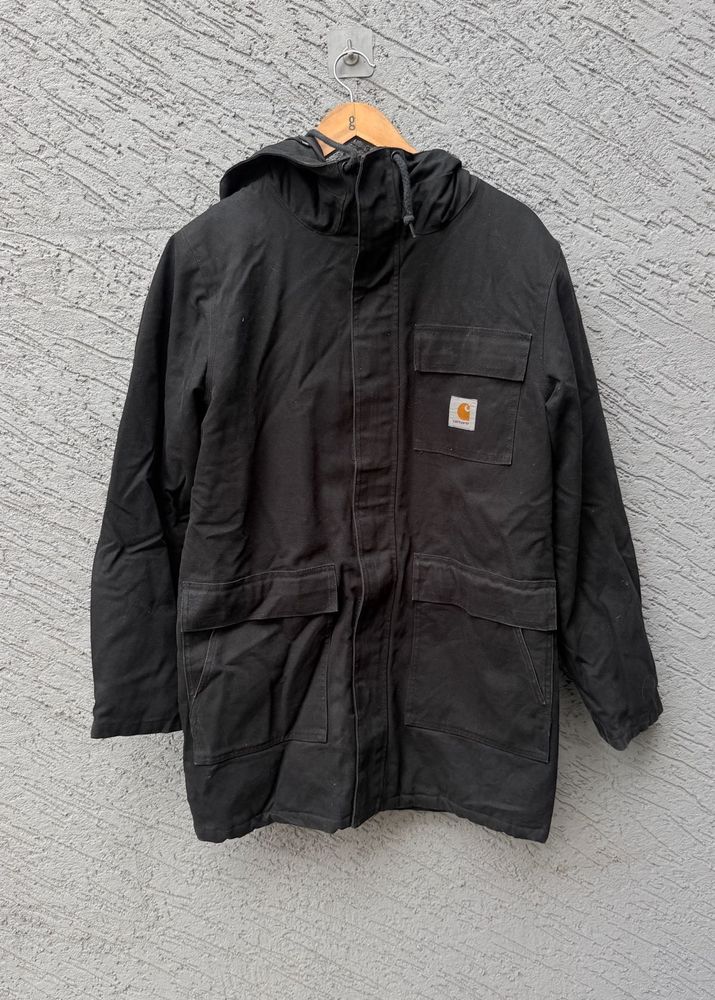 Carhartt Men's Black Hooded Parka Jacket