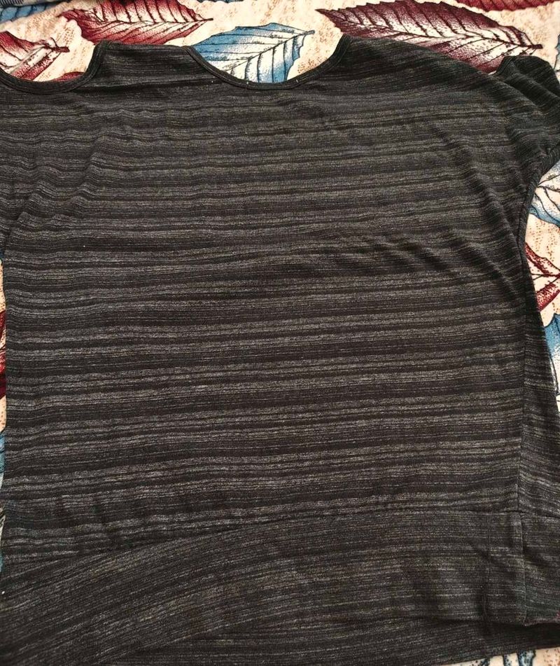Marled Knit Tunic Top