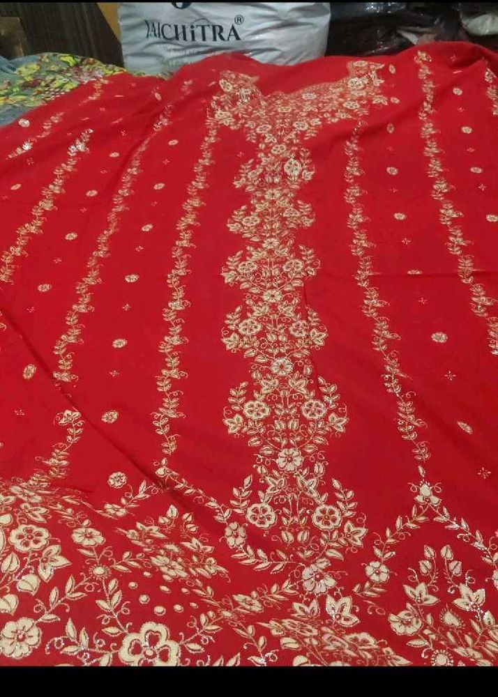 Beautiful Red Embroidered dress