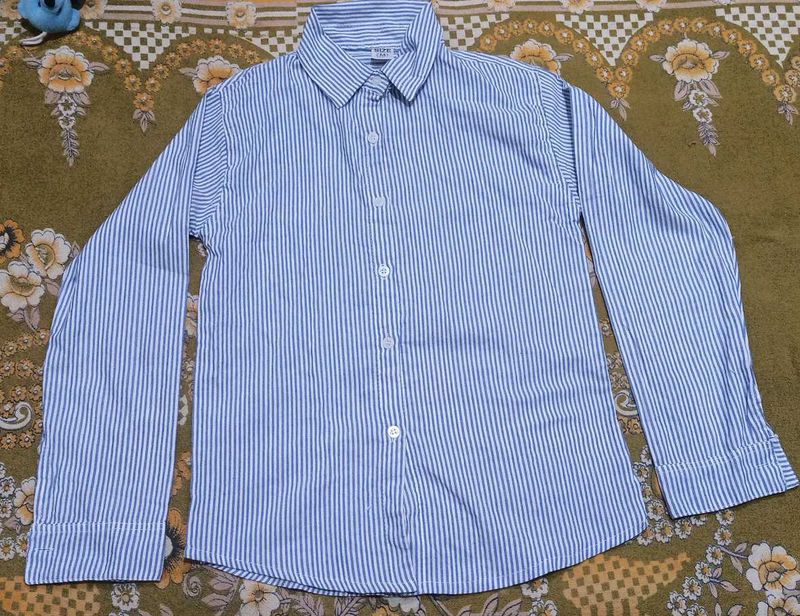 Blue Striped women's Shirt