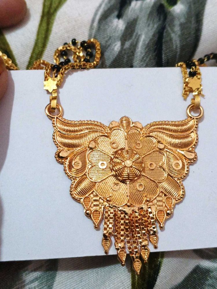 Elegant Gold-Plated Mangalsutra🥰new 🆕