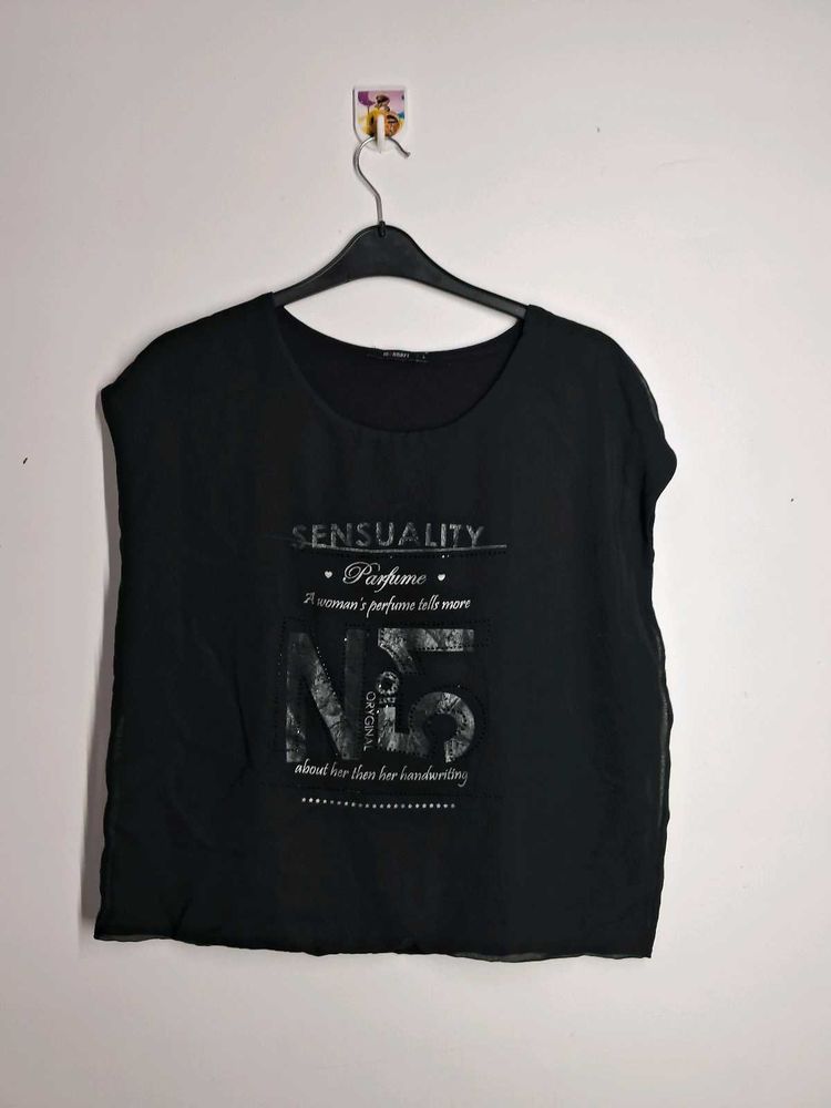 Black Graphic Tee