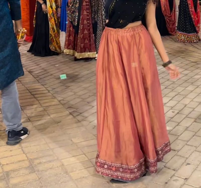 Beautiful Peach Colored Lehenga skirt