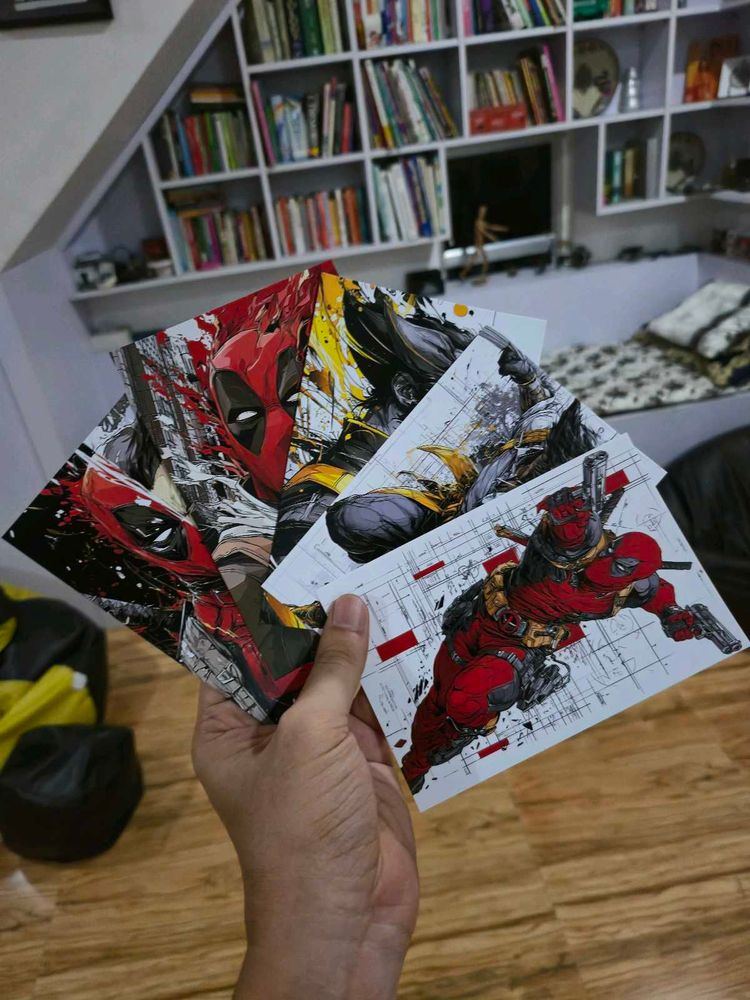 Wolverine And Deadpool Mini Posters Set Of 5