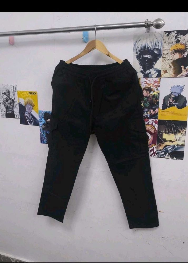 Black Cargo Pants combo pack of 2