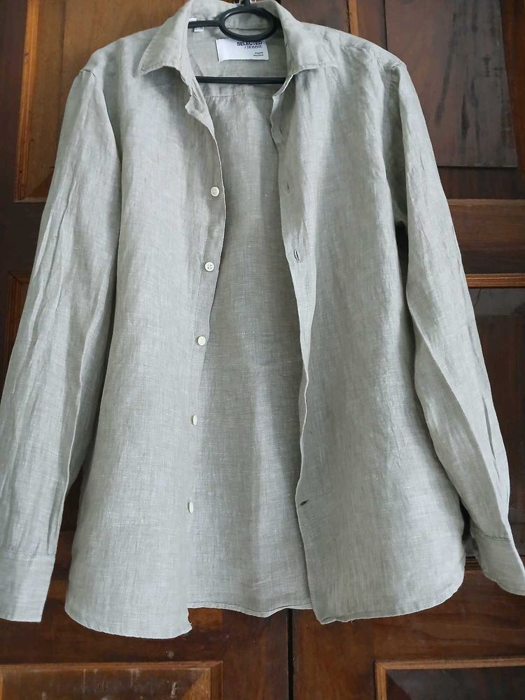 Linen Blend Shirt from Selected Homme