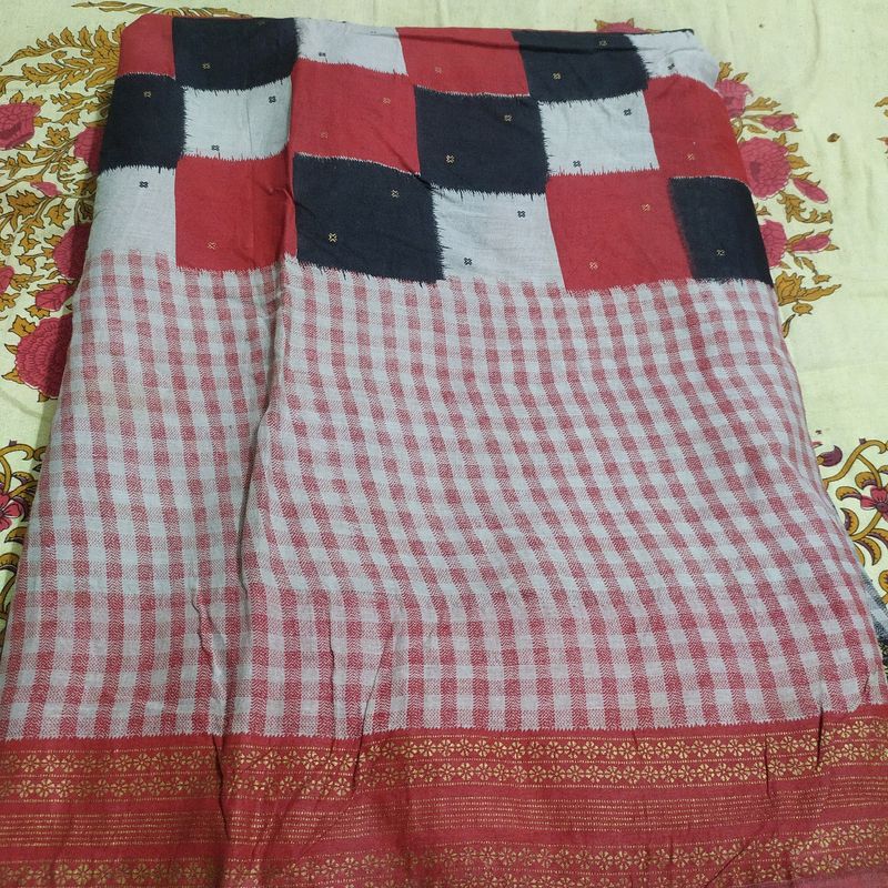 combo of two flawless pure cotton printed sarees