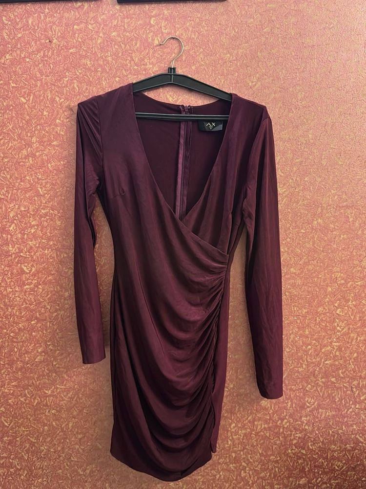 Women's Ruched Wrap Dress