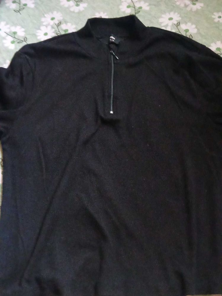 women's Black Quarter Zip Pullover