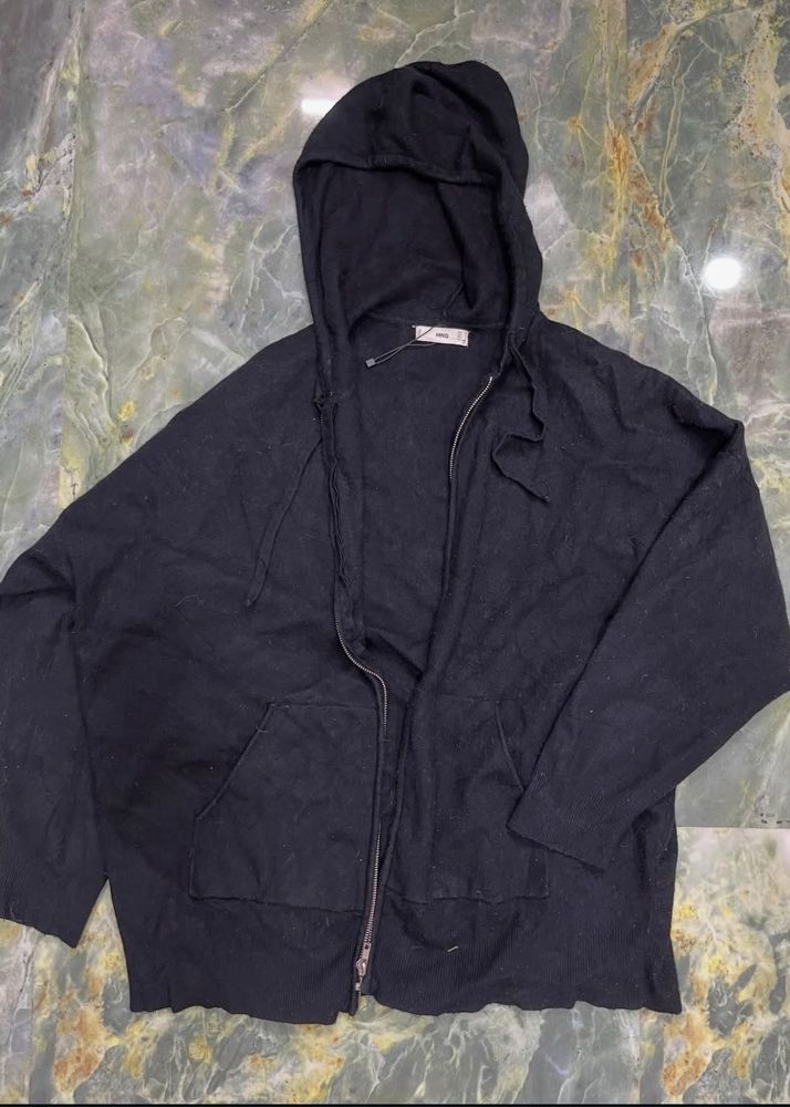 Black Zip-Up Hoodie