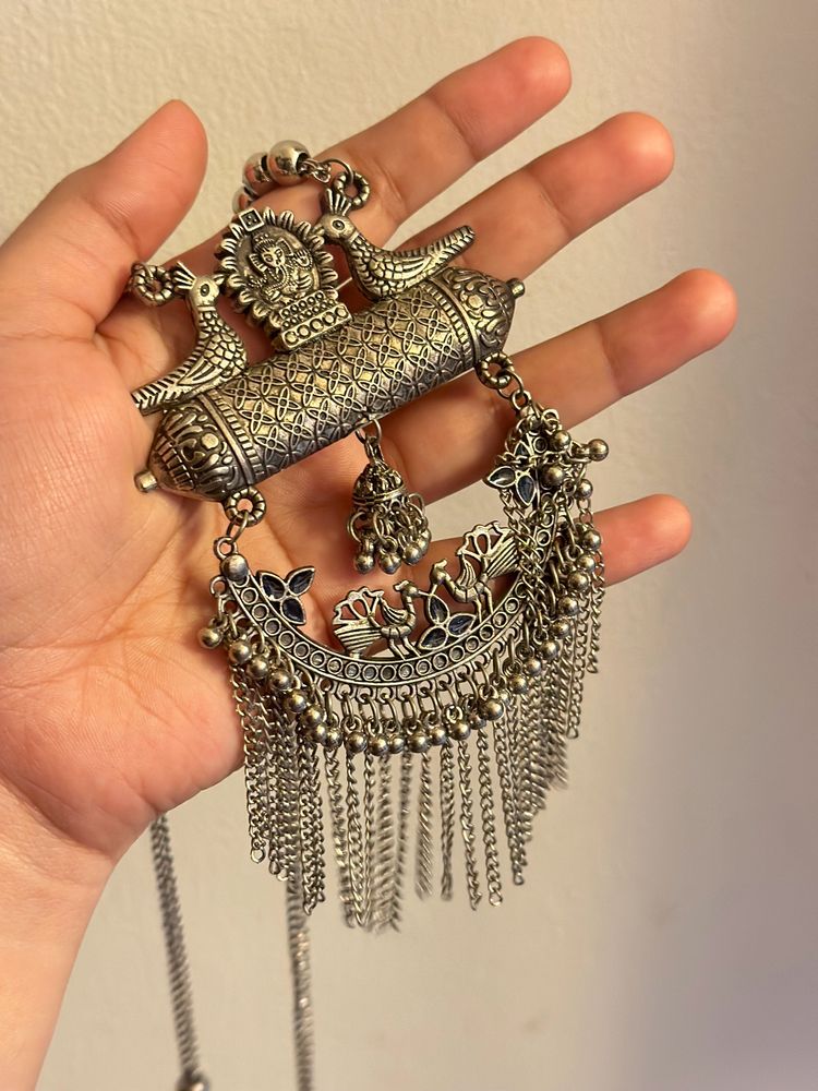 Oxidised Silver Neckpiece