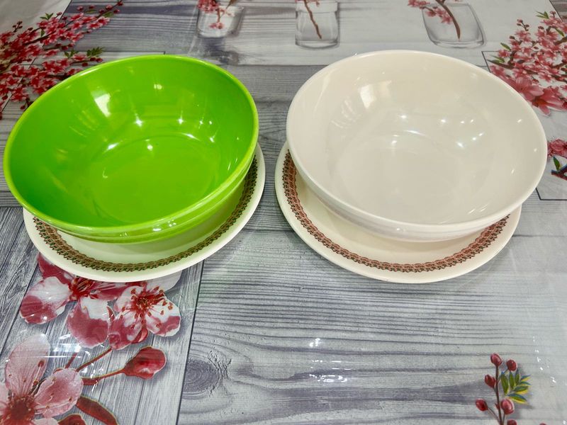 Melamine Breakfast Bowl &amp; Plate Set