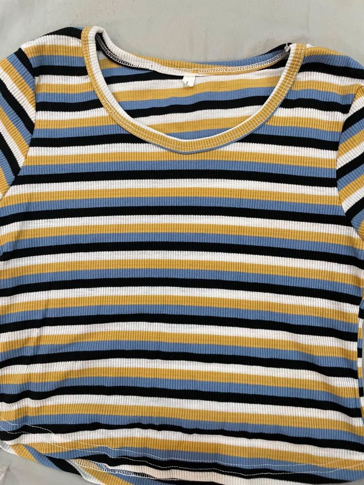 Striped Knit Top