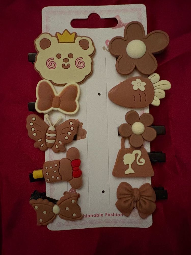 Cute Hair Clip Set (10 Pieces)