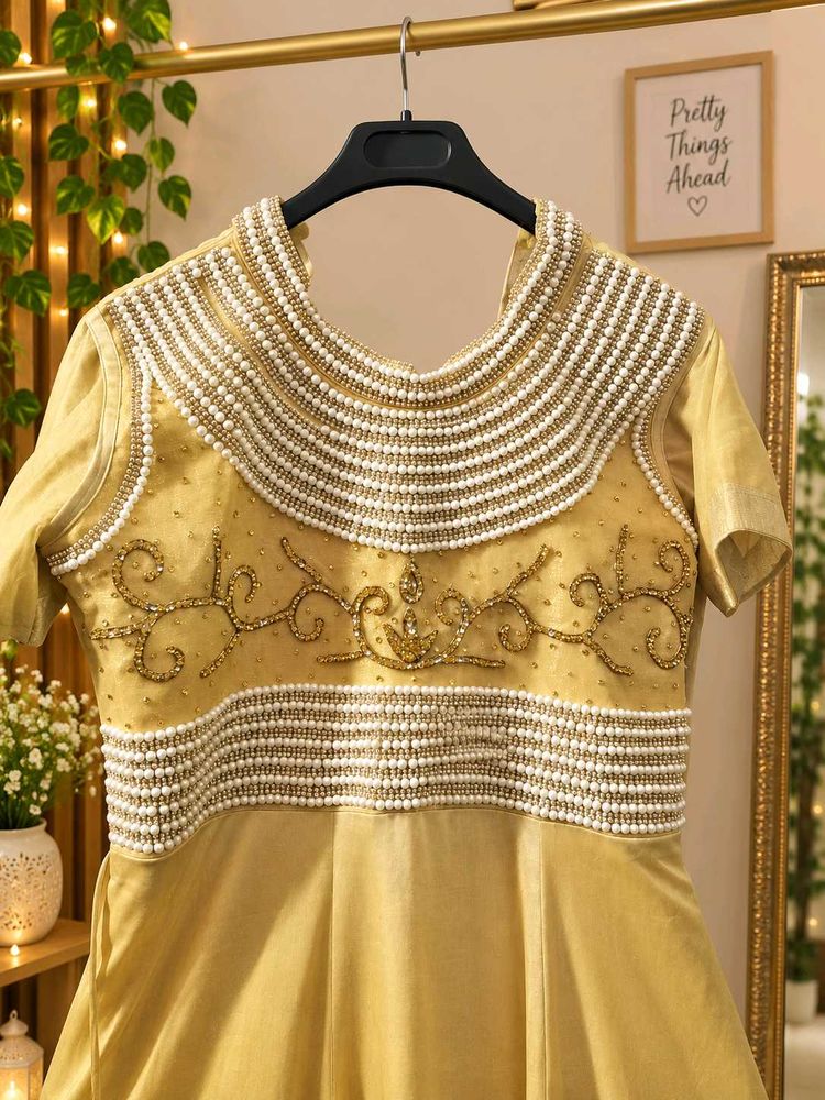 Exquisite Embellished Ethnic Gown with pant and du