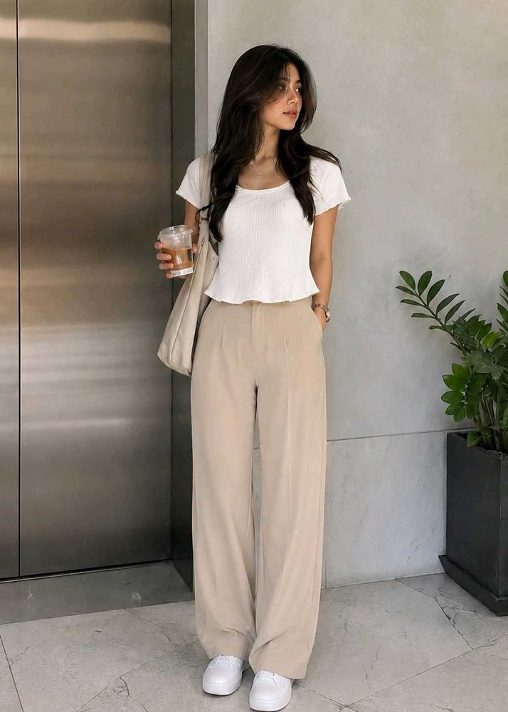Zudio White Textured Top🤍