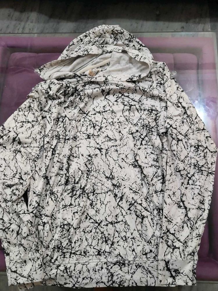 Abstract Print Hoodie