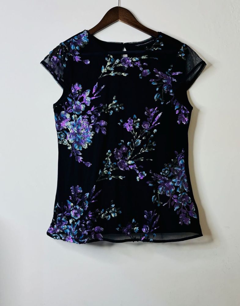 Floral Embellished Top