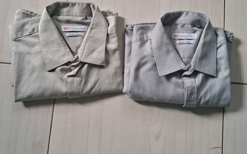 Cotton Days Men's Shirts (Set of 2)