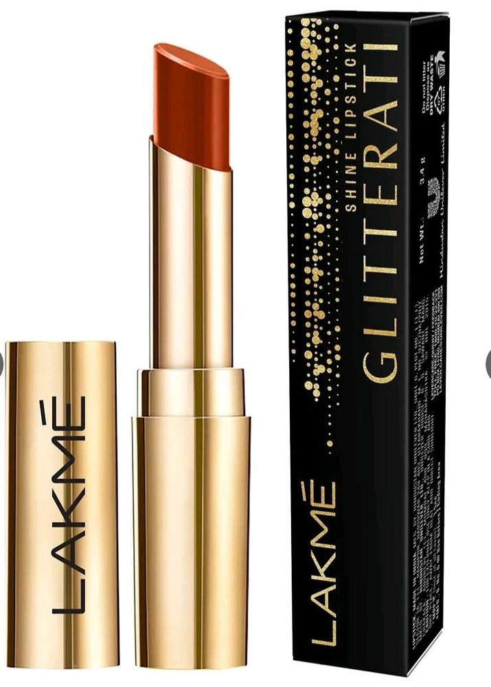 Lakme Glitterati Shine Lipstick- Sand Nude