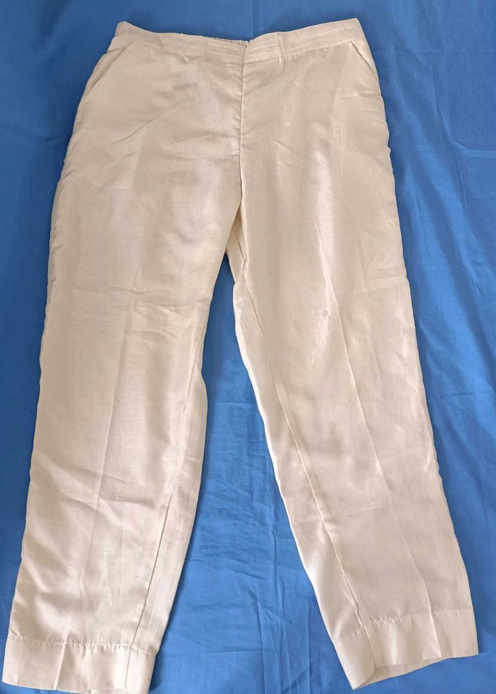 Beige Casual Pants