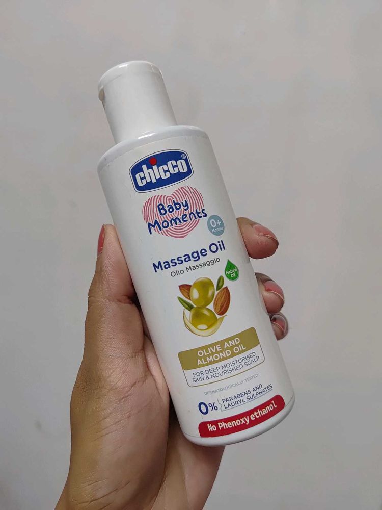 Chicco Baby Massage Oil - Olive &amp; Almond