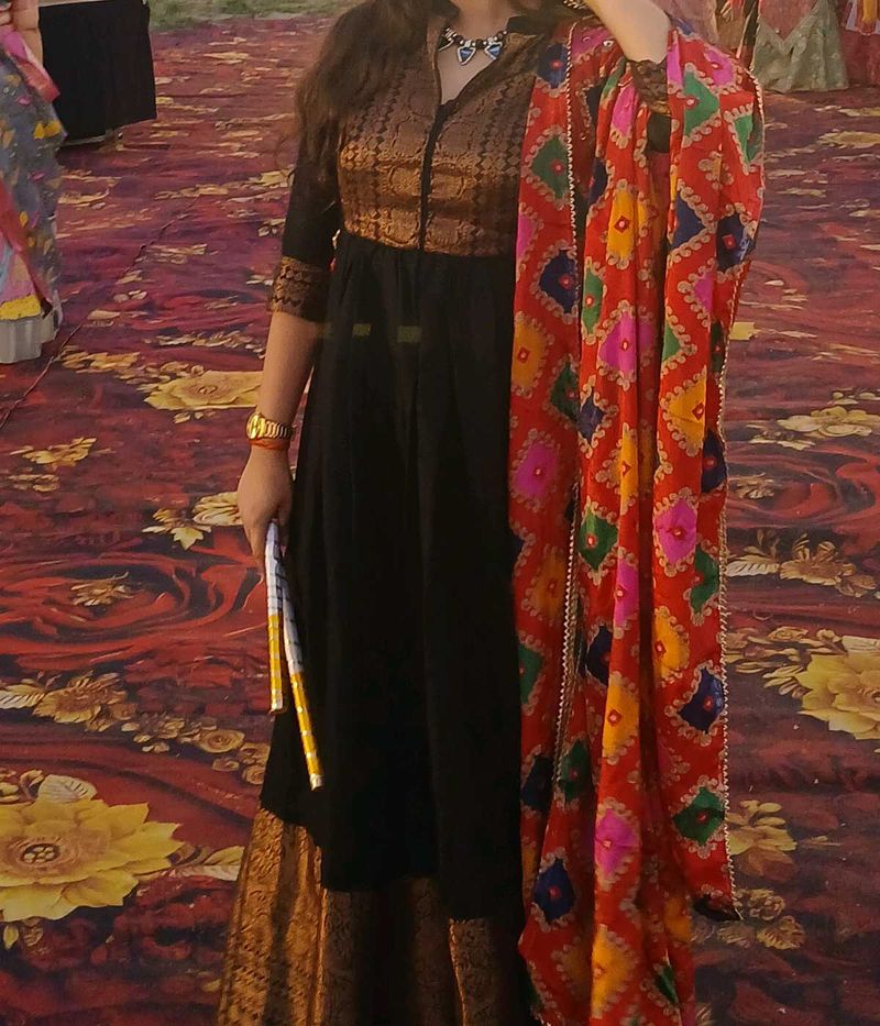 BIBA Black Designer Gown for woman