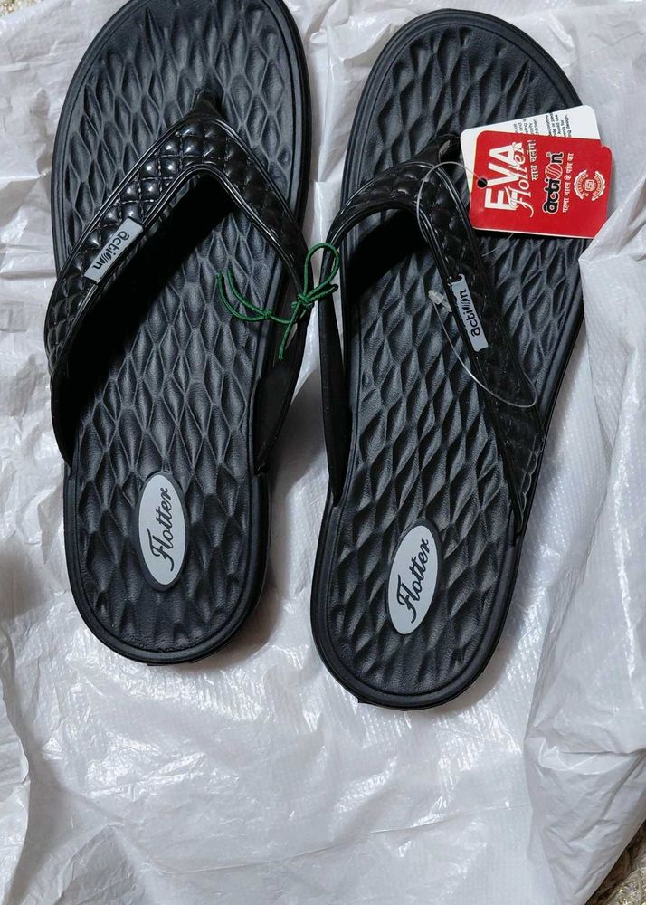 Flotter Black Flip Flops