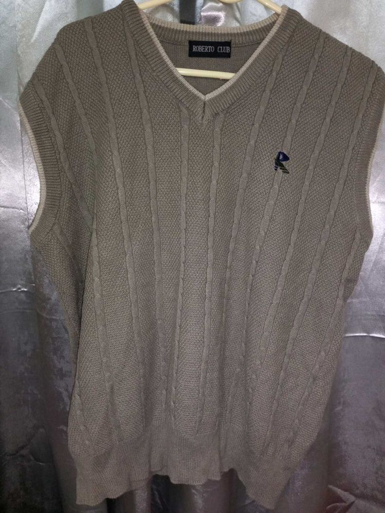 Korean Style Tan Unisex Knit Vest
