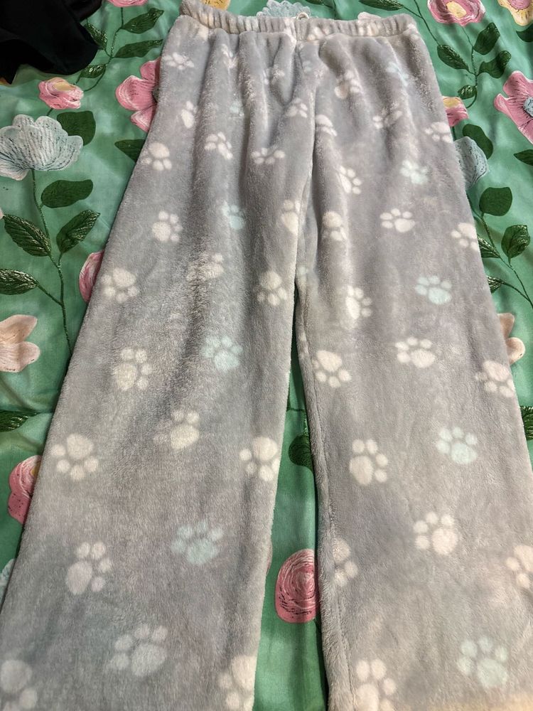 Cozy Paw Print Pajama Pants