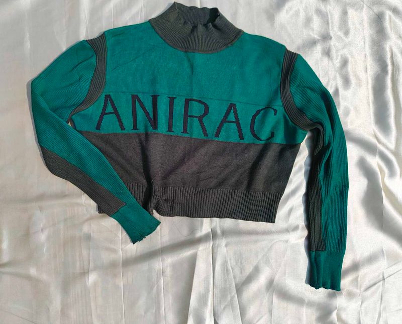 Anirac Color Block Knit Sweater