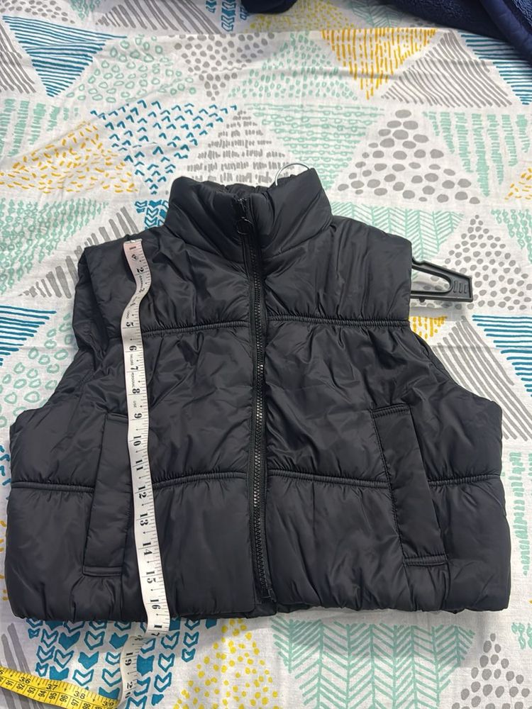 Black Puffer Vest jacket