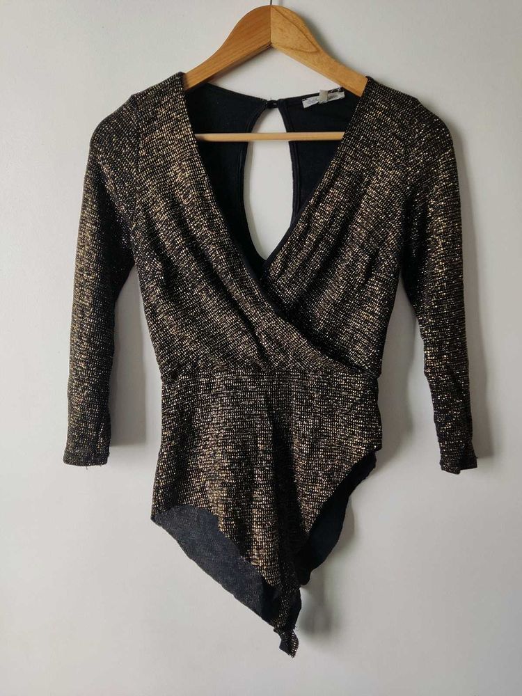 Sparkly Wrap Bodysuit