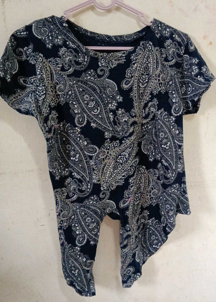 Paisley Print Top