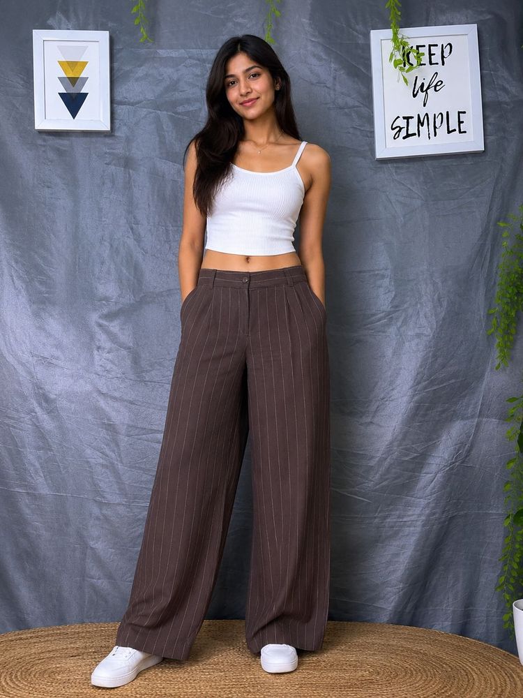 Classic Striped Women's Trousers